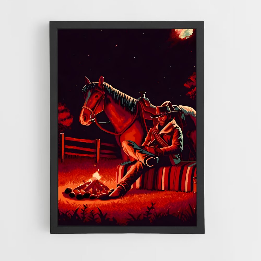 Poster Arthur morgan tonneau – affiche Red Dead Redemption (vue 2)